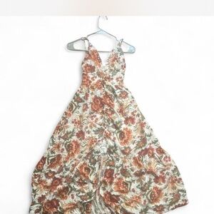 Abercrombie & Fitch Floral Kids Dress - Cream and Brown
